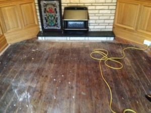 floor boards before woodcare