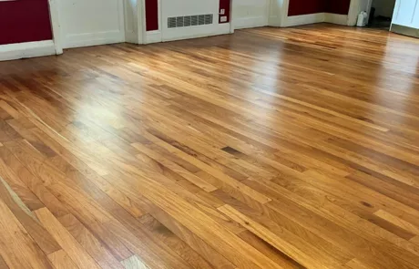 frontpageafter16by9 Wooden floor after sanding and polishing
